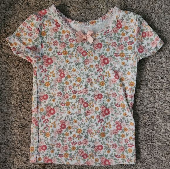 4pc Bundle 12M Nicole Miller Little Lass Baby and Garanimals pj's top shorts - Picture 3 of 7